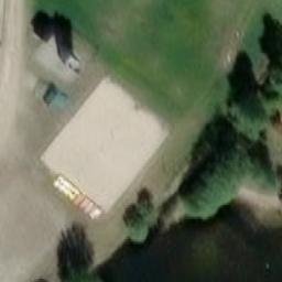 Sand Volleyball Court — aerial view