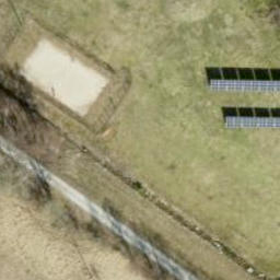 Sand Volleyball Court — aerial view