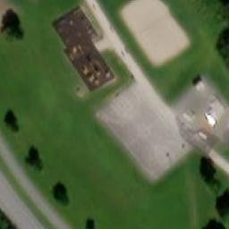 Sand Volleyball Court — aerial view