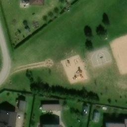 Sand Volleyball Court — aerial view