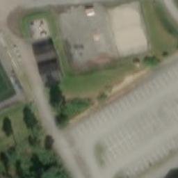 Sand Volleyball Court — aerial view