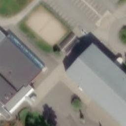 Sand Volleyball Court — aerial view