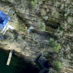 Sand Volleyball Court — aerial view