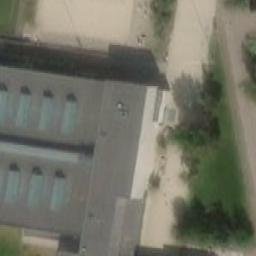Sand Volleyball Court — aerial view