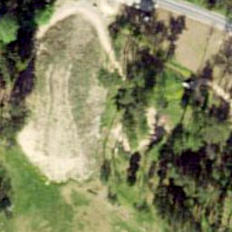 Sand Volleyball Court — aerial view