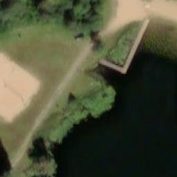 Sand Volleyball Court — aerial view