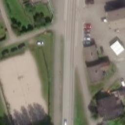 Sand Volleyball Court — aerial view