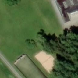 Sand Volleyball Court — aerial view