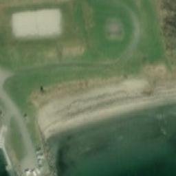 Sand Volleyball Court — aerial view