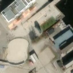 Sand Volleyball Court — aerial view