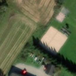 Sand Volleyball Court — aerial view