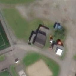 Sand Volleyball Court — aerial view