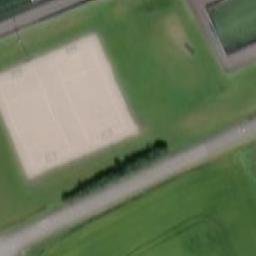 Sand Volleyball Court — aerial view