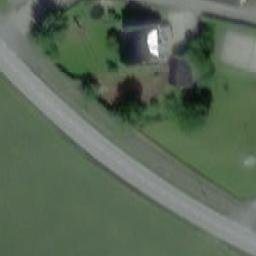 Sand Volleyball Court — aerial view