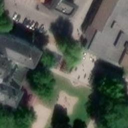 Sand Volleyball Court — aerial view