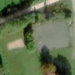 Sand Volleyball Court — aerial view