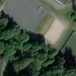 Sand Volleyball Court — aerial view