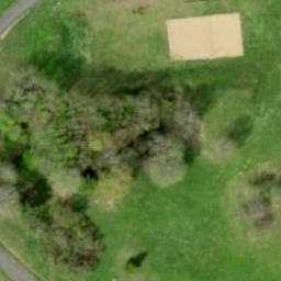 Sand Volleyball Court — aerial view