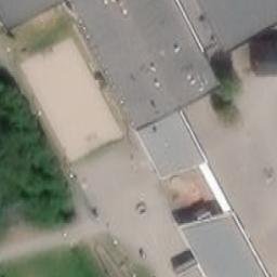 Sand Volleyball Court — aerial view
