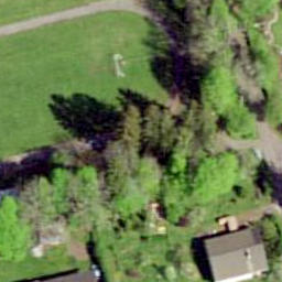 Grass Volleyball Court — aerial view