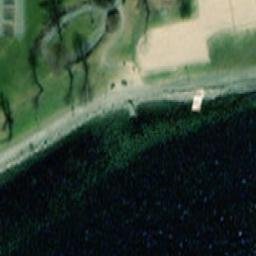 Sand Volleyball Court — aerial view