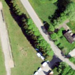 Grass Volleyball Court — aerial view
