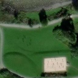 Sand Volleyball Court — aerial view
