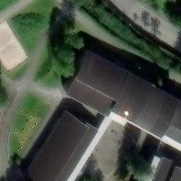 Sand Volleyball Court — aerial view