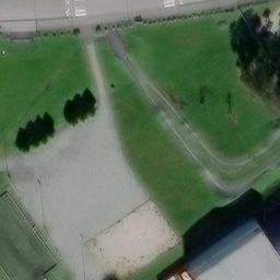 Sand Volleyball Court — aerial view