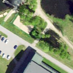 Vesiroosi rannavõrkpalli väljak — aerial view
