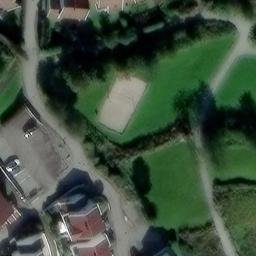 Sand Volleyball Court — aerial view