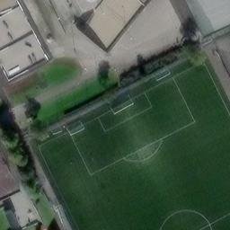 Sand Volleyball Court — aerial view