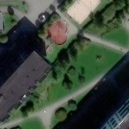 Sand Volleyball Court — aerial view