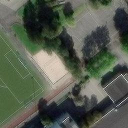 Sand Volleyball Court — aerial view
