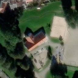 Sand Volleyball Court — aerial view