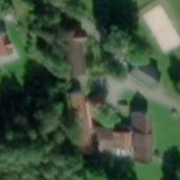 Sand Volleyball Court — aerial view