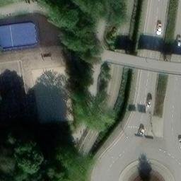 Sand Volleyball Court — aerial view