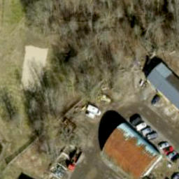 Sand Volleyball Court — aerial view