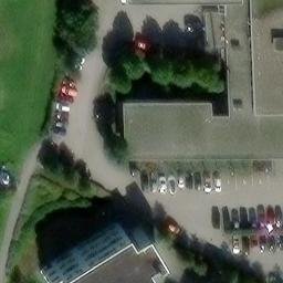 Grass Volleyball Court — aerial view