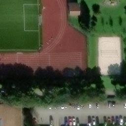 Sand Volleyball Court — aerial view