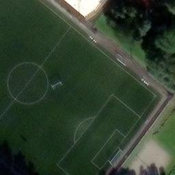 Sand Volleyball Court — aerial view