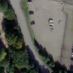 Sand Volleyball Court — aerial view
