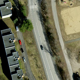 Sand Volleyball Court — aerial view
