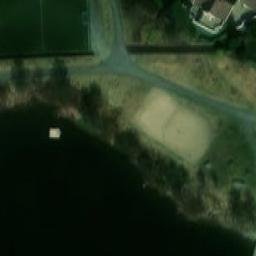Sand Volleyball Court — aerial view