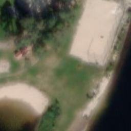 Sand Volleyball Court — aerial view