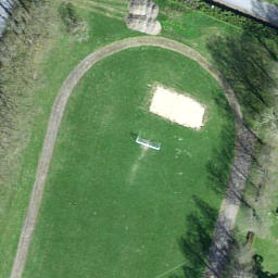 Sand Volleyball Court — aerial view