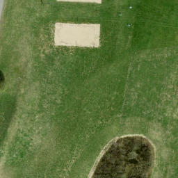 Sand Volleyball Court — aerial view