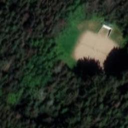Sand Volleyball Court — aerial view