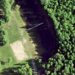 Sand Volleyball Court — aerial view