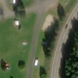 Sand Volleyball Court — aerial view